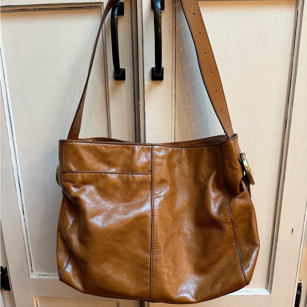 HOBO Tan Leather Shoulder Bag
